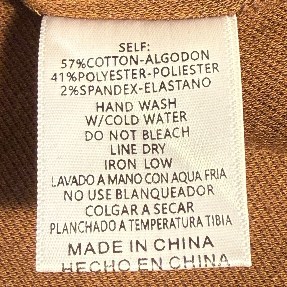 Listicle Brown V Neck Long‎ Sleeve Sweater Top Women's Size Large NWT - Picture 7 of 8